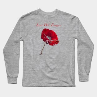 Fasbytes Remembrance Day Poppy Long Sleeve T-Shirt